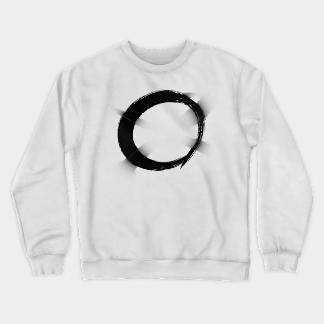 Enso Circle in Abundance + Prosperity Crewneck Sweatshirt by drumweaver